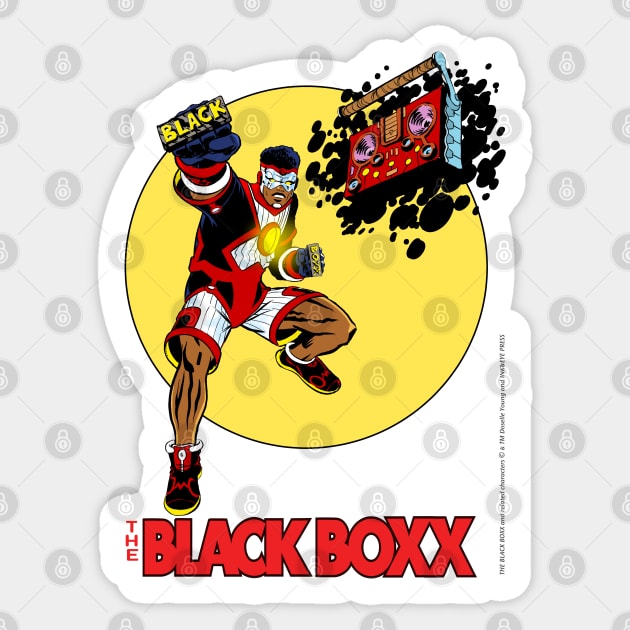 THE BLACK BOXX (KNUCKLE DUSTER) Sticker by INK&EYE CREATIVE